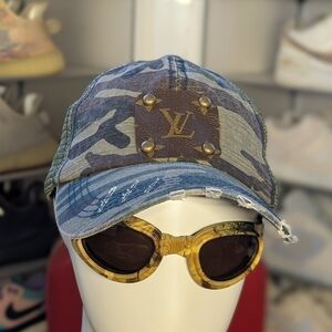 Upcycled Camo Louis Vuitton Hat (OS)